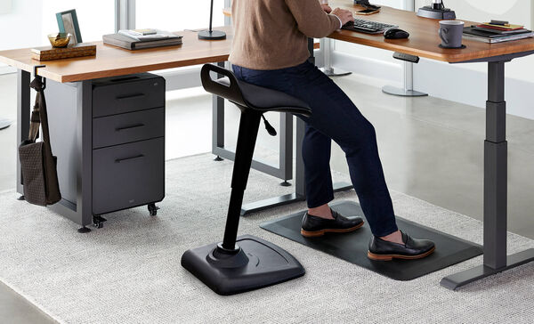 professional seated on vari active seat 