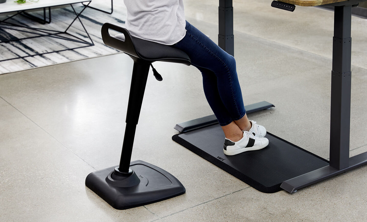 Professional seated on Vari Active Seat 