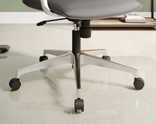 high back conference chair on a rug