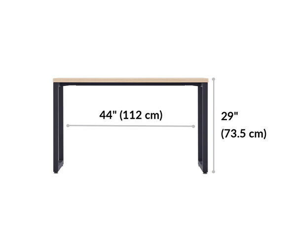 forty four inches by twenty nine inches