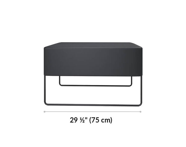 sectional ottoman is 29 and a half inches wide 