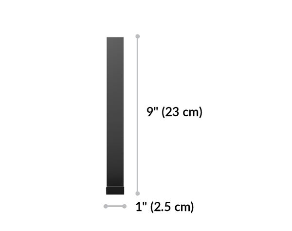quickflex cube hook is nine inches tall