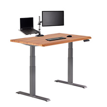 Electric Standing Desk 48x30 with ComfortEdge™ butcher block
