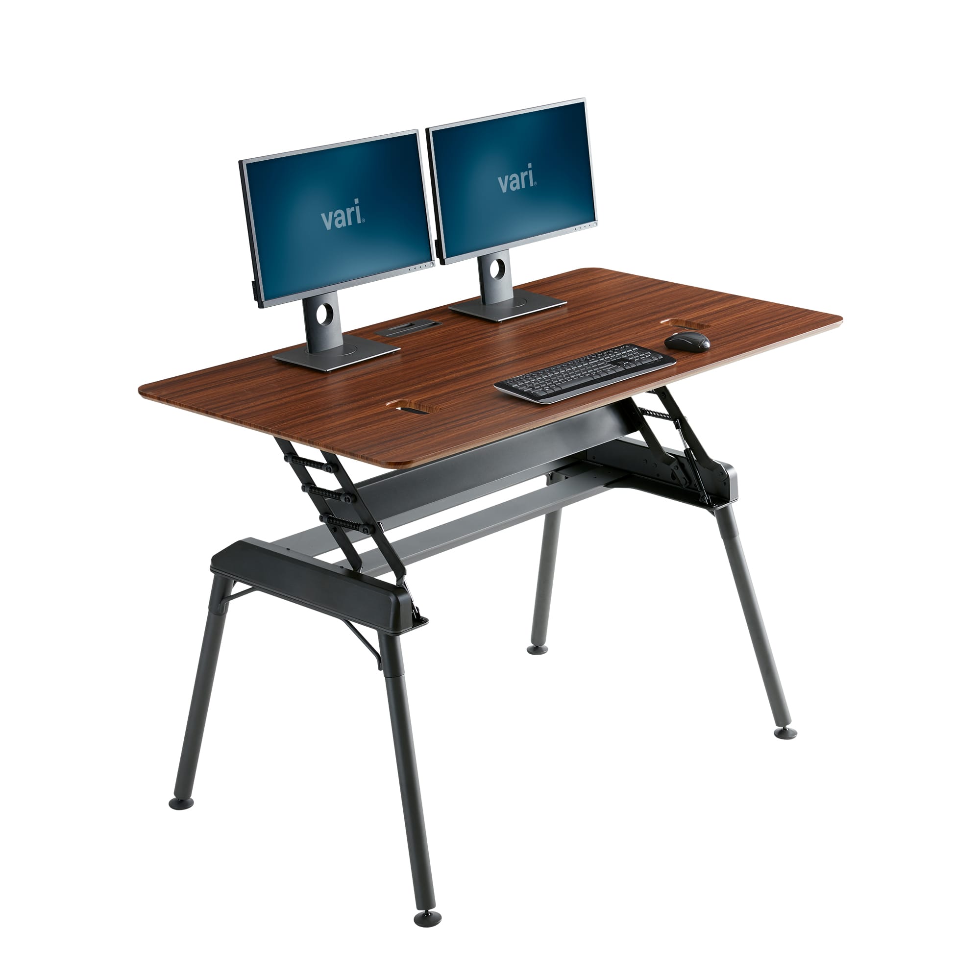 standing desk 60x34 darkwood