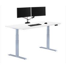 Electric Standing Desk 72x30 with ComfortEdge™ white