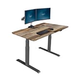 Electric Standing Desk 48x30 reclaimed wood