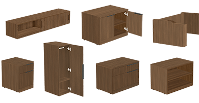 executive office collection in neowalnut
