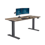 Electric Standing Desk 60x24 Reclaimed Wood