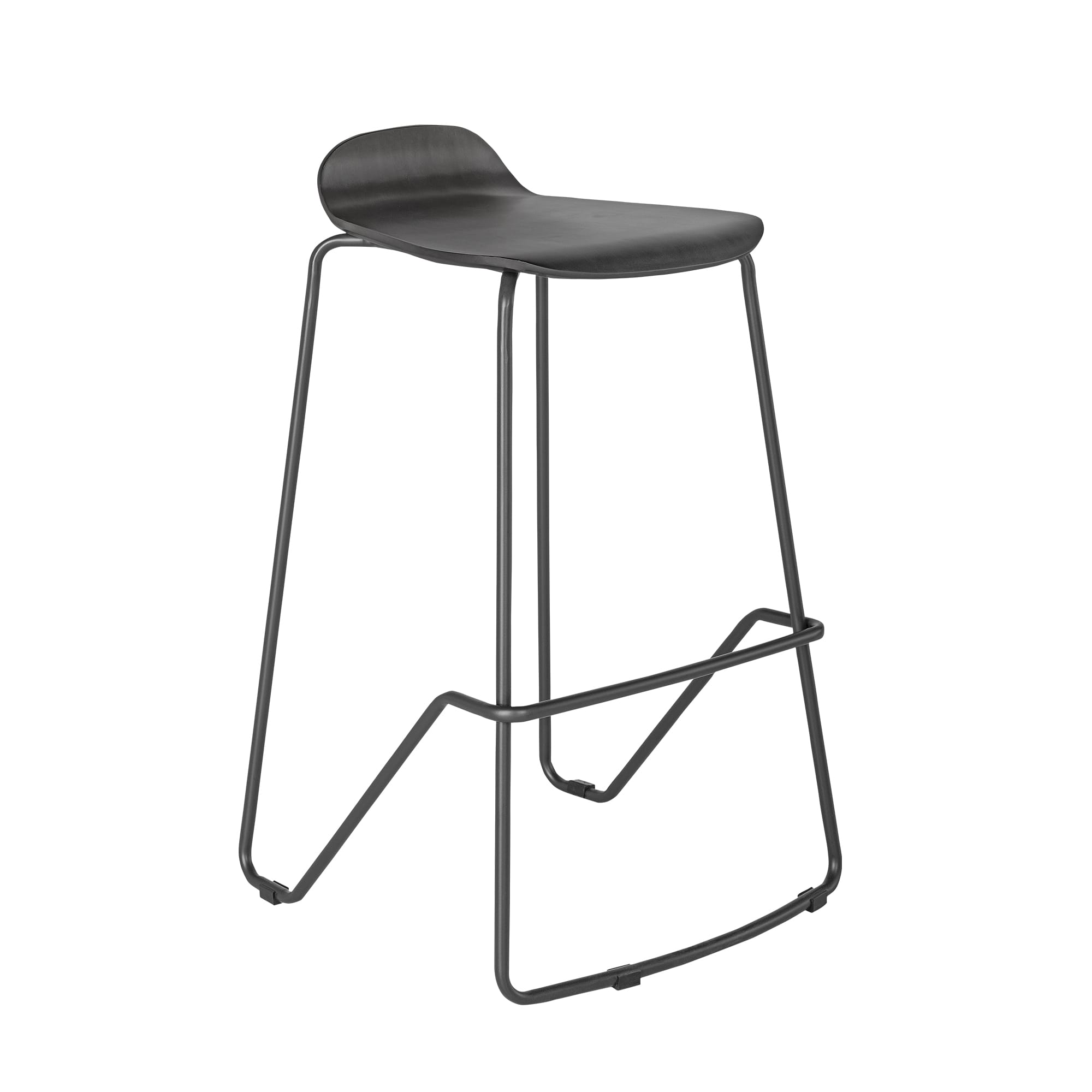 Wood Conference Stool Slate