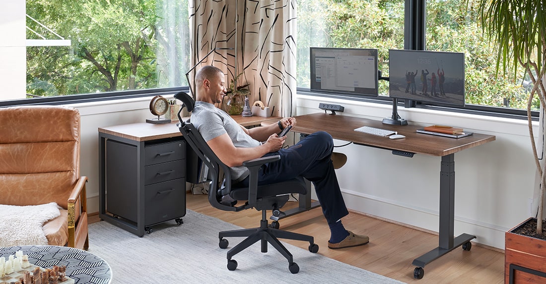 seating solutions for fixed height and adjustable height standing desks