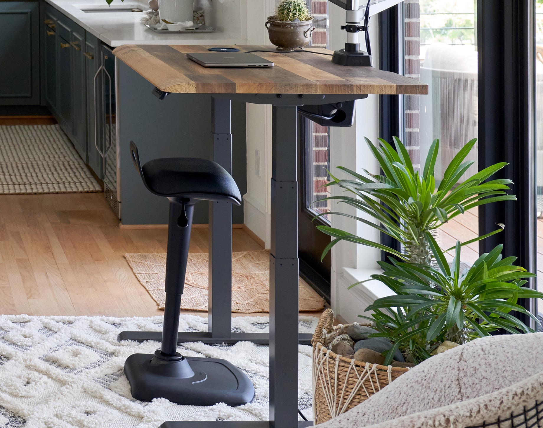 private office space with a vari active chair