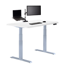 Electric Standing Desk 48x30 with ComfortEdge™ white