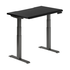 Electric Standing Desk 40x26 with ComfortEdge™ walnut
