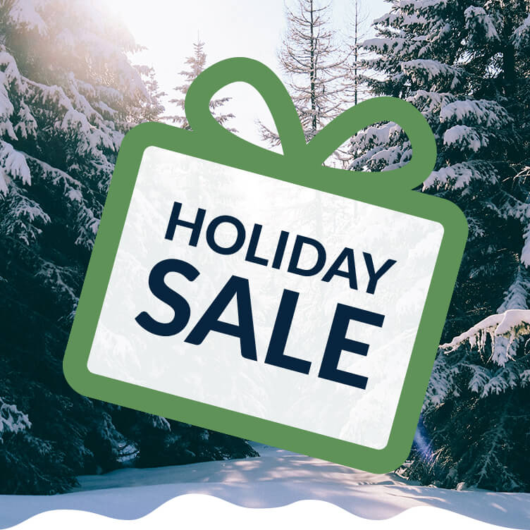 present gift tag with the words holiday sale extended