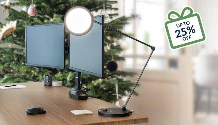 professionals standing in her home office working