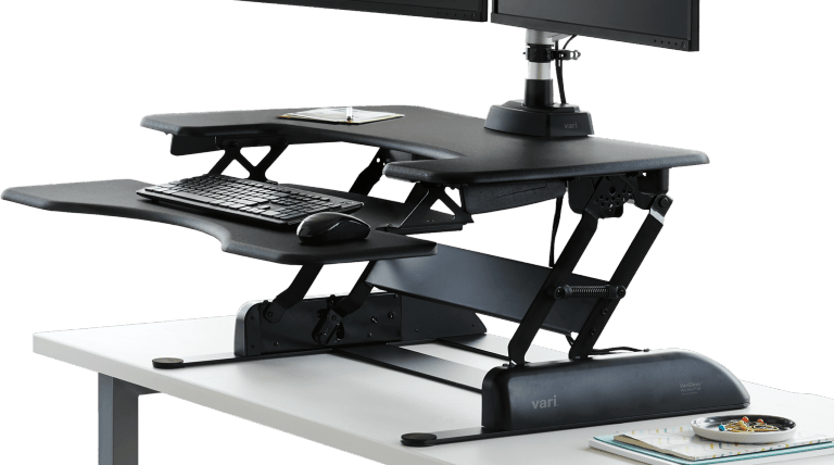 sit-stand converters to use on top of an existing desk