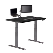Electric Standing Desk 48x30 with ComfortEdge™ black