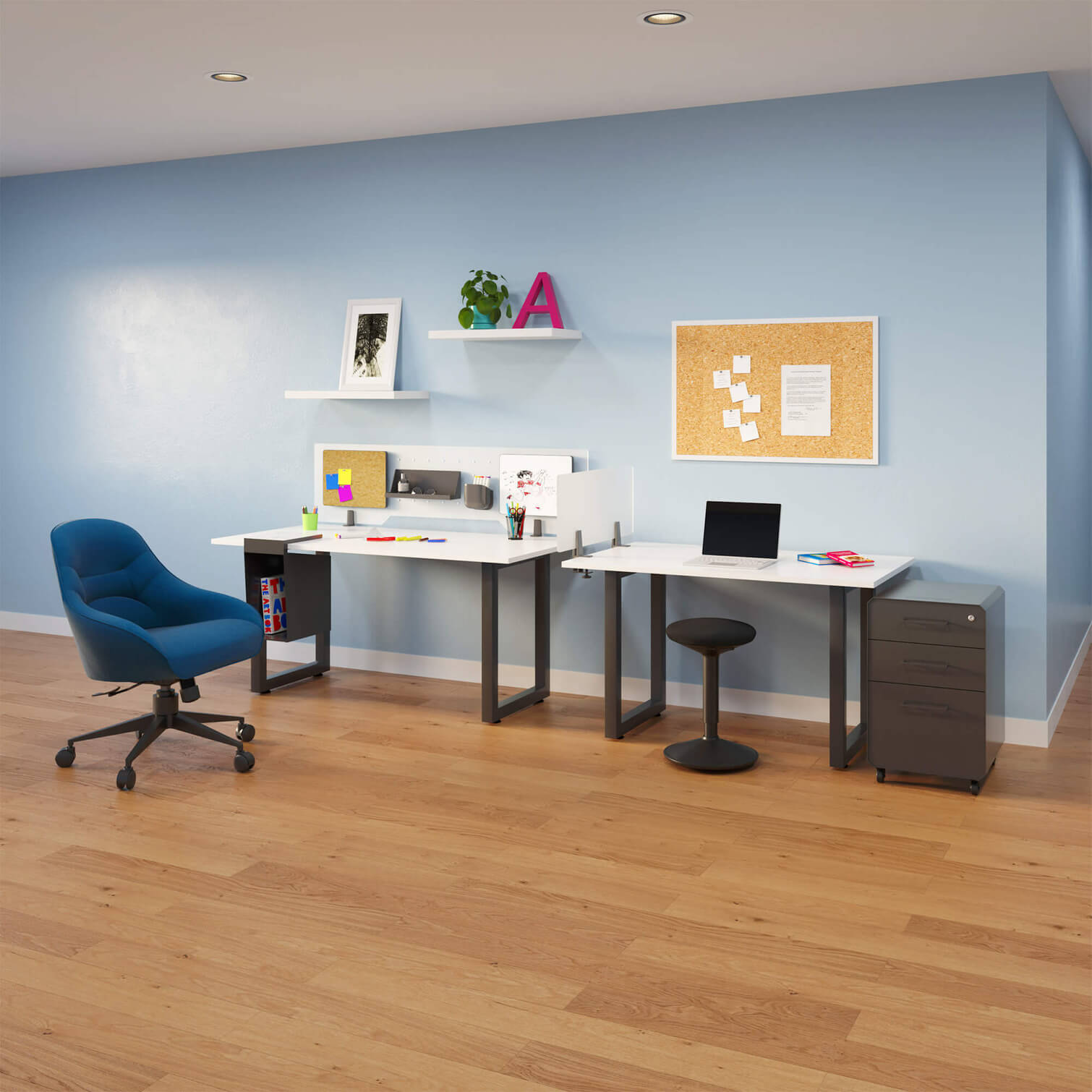full office setup with vari products bundles