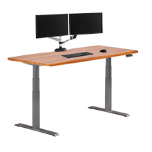Electric Standing Desk 72x30 with ComfortEdge™ butcher block