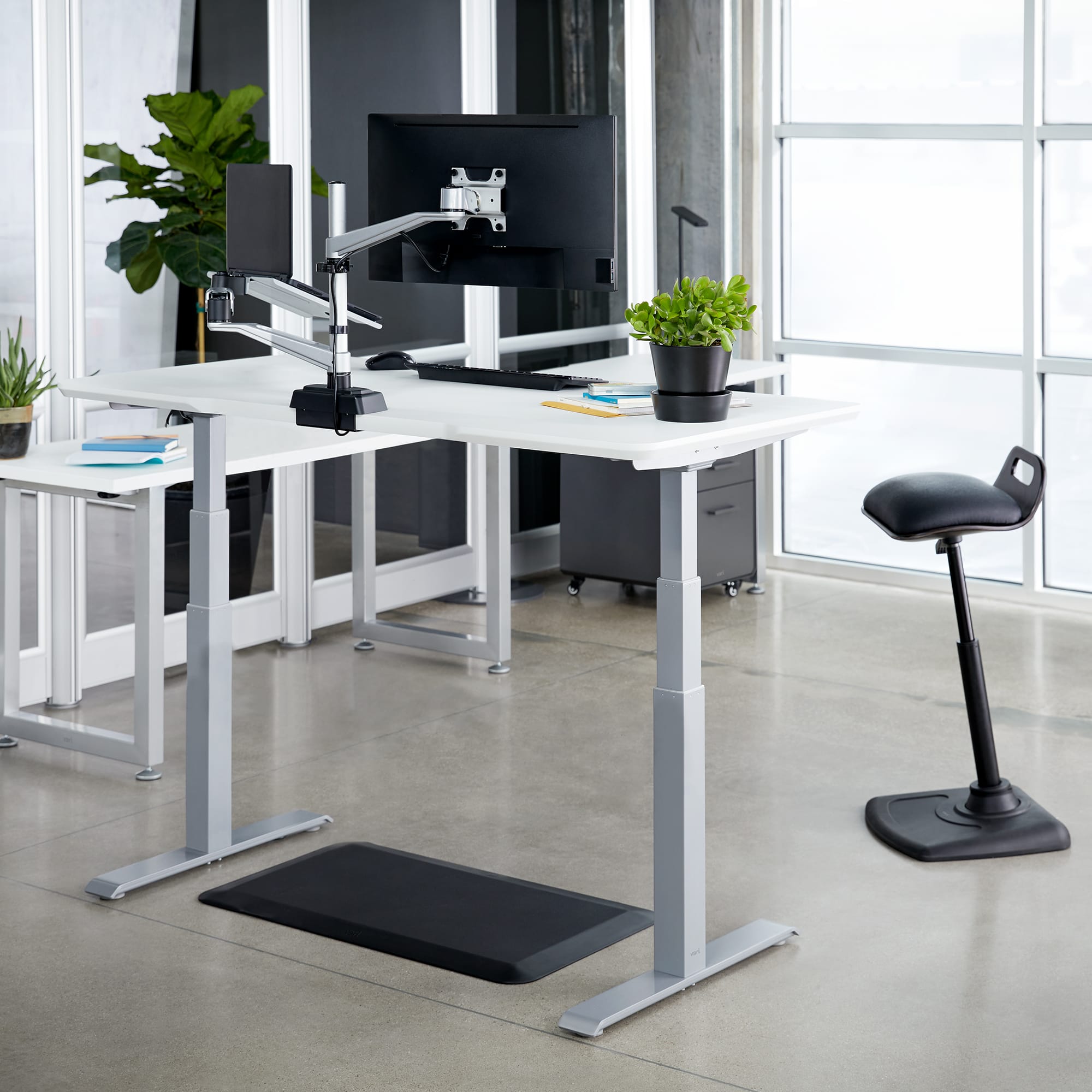 Electric Standing Desk 60x30 SittoStand Adjustable Desk Vari®