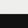 white and black finish swatch