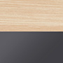light wood and slate swatch