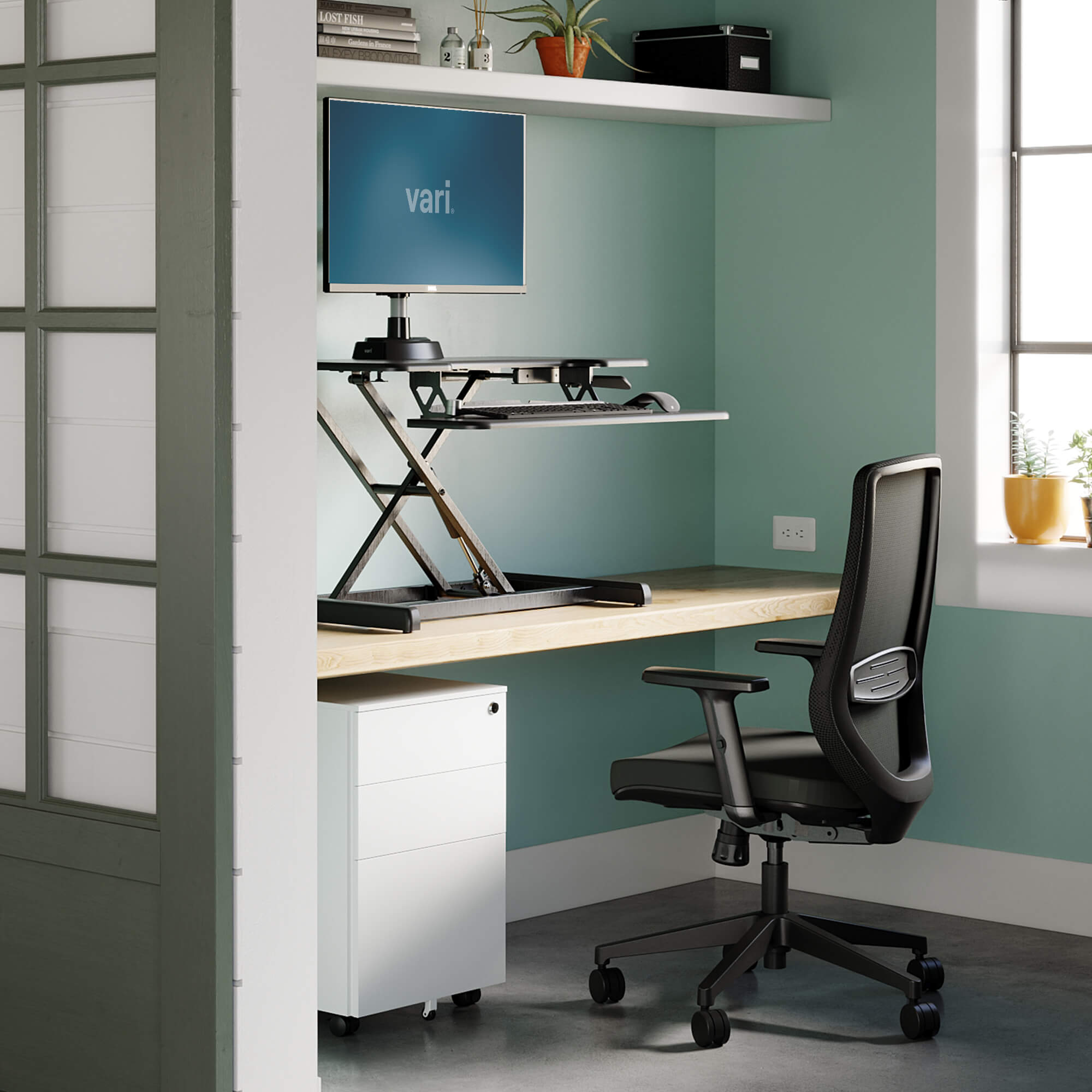VariDesk® Essential Vertical Lift 30, Adjustable Height Desk Converters