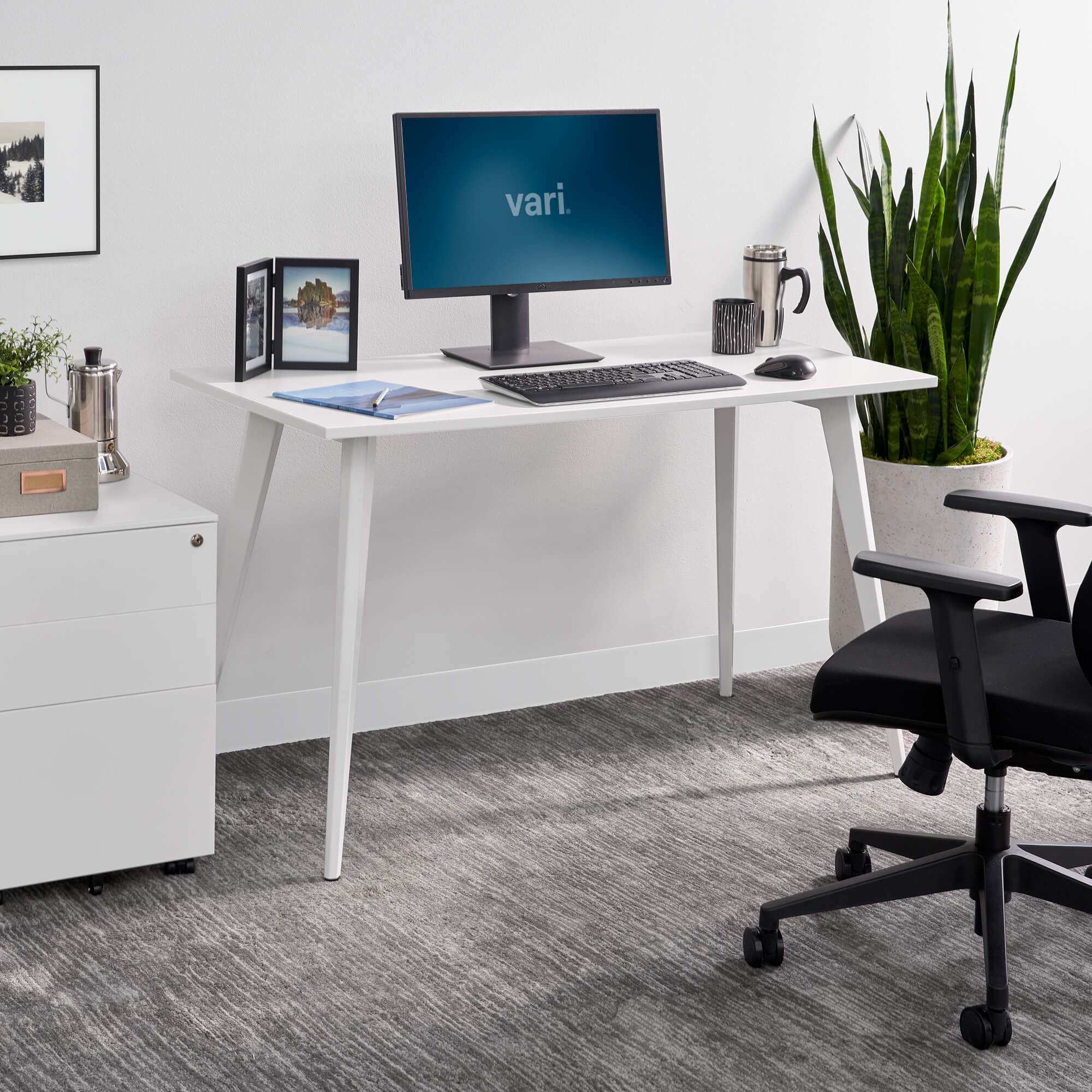 Essential Desk 48x24 FourLeg FixedHeight Desks Vari®