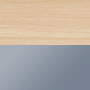 light wood and silver finish swatch